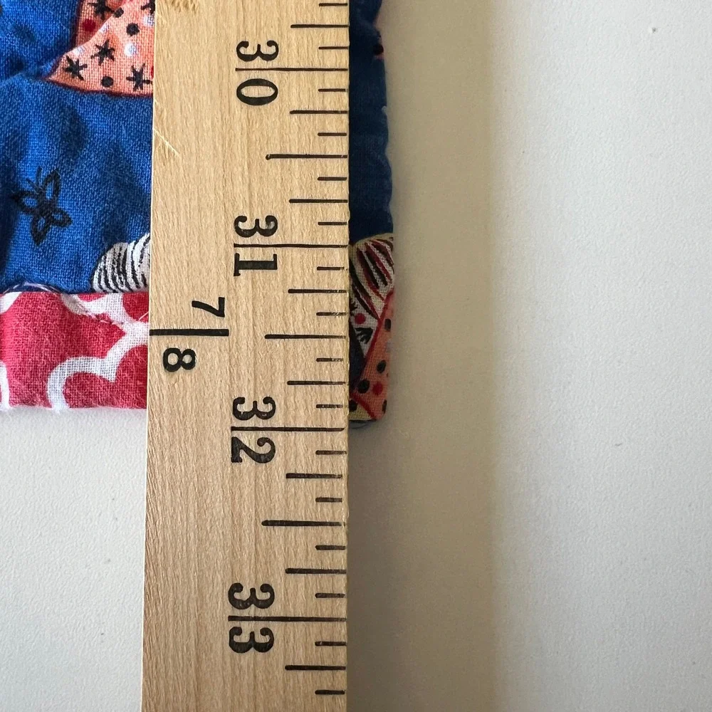 Handmade Patchwork Quilt Wall Hanging Floral Geisha Lap Quilt 43x32